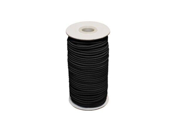 Zwart elastisch koord 3 mm